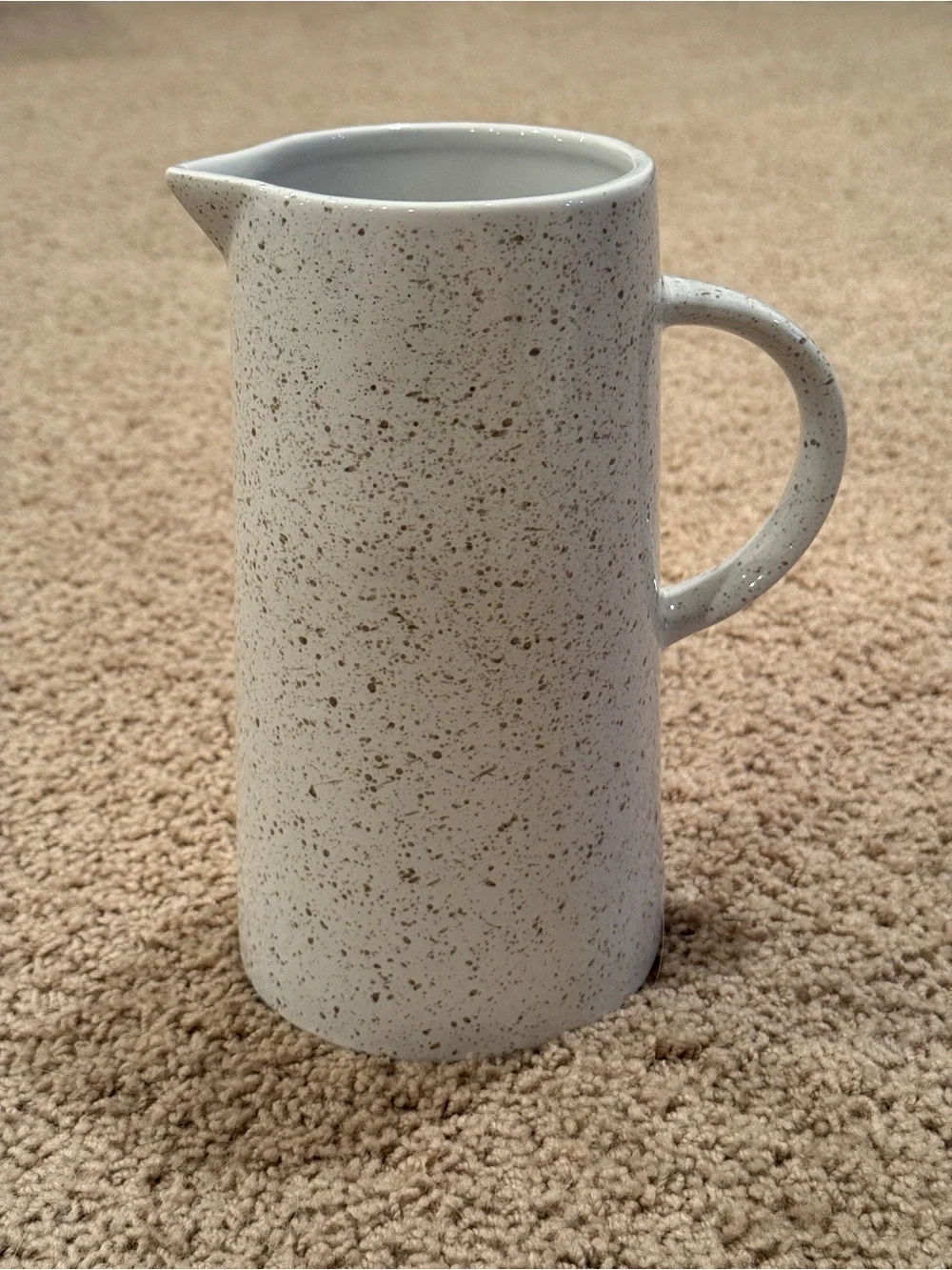 Speckled Cream Ceramic Pitcher